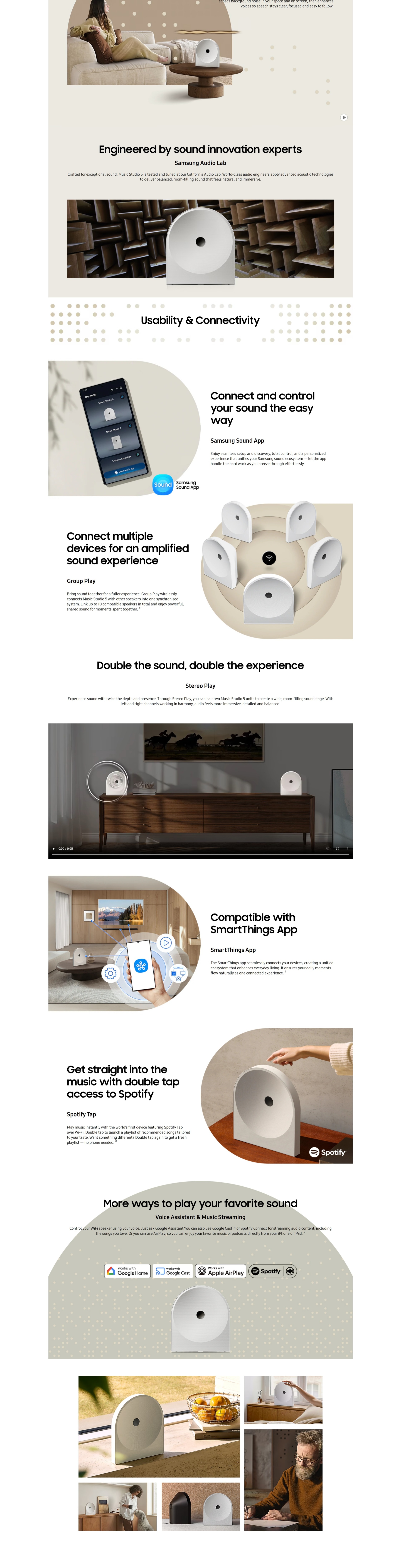 SAMSUNG Music Studio 5 HW-LS51H Wireless Speaker